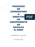 Candidatura A Director Projecto Final A Entrgar