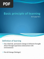 Basic Principle of Learning
