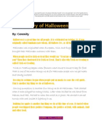 The History of Halloween: By: Cerenity