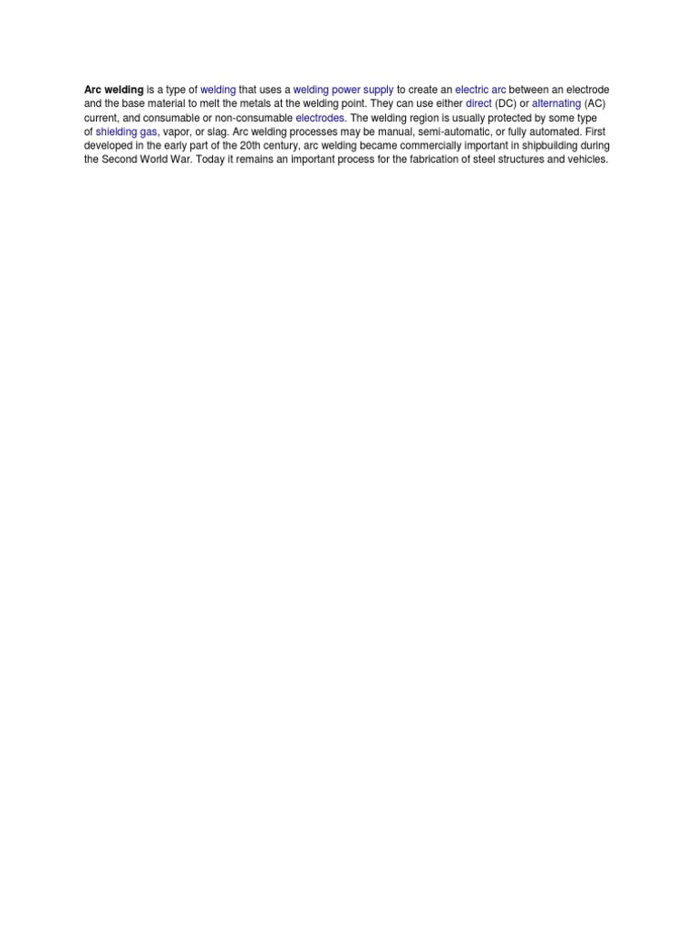 Arc Welding | PDF | Welding | Construction