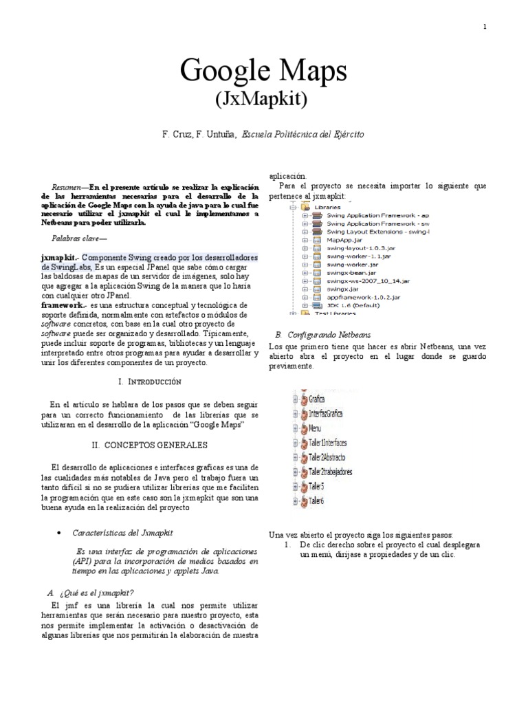 Desarrollo de Google Maps con Java | PDF | Java (lenguaje de ...