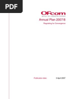 OFCOM Annual Plan 2007-2008