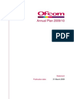 OFCOM Annual Plan 2009-2010