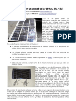 Cómo hacer un panel solar