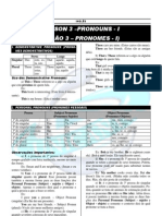 Lesson 03 - Pronouns I