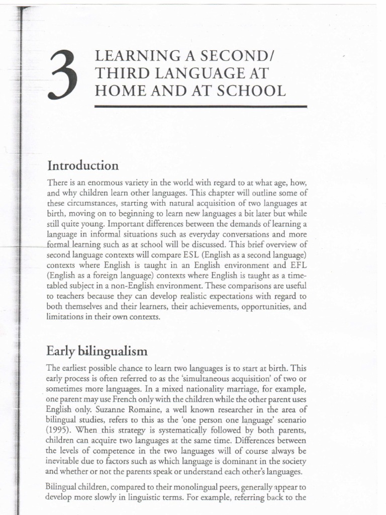 Learning A Secondthird Language | PDF | Language Arts & Discipline ...