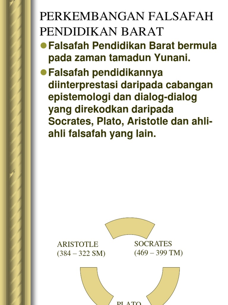 Falsafah Pendidikan Barat Moden Pre Pdf