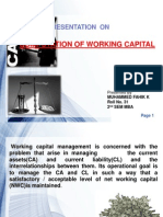 Computation of Working Capital: Presentation On