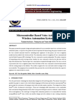 Microcontroller Based Voice Activated Wireless Automation System