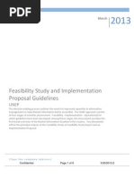 UNEP Feasibility Study & Implementation Study Guidelines