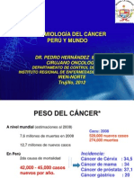 EPIDEMIOLOGÍA DEL CÁNCER PERÚ Y MUNDO IREN NORTE Ago 2012