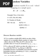 UNIT I - Random Variables