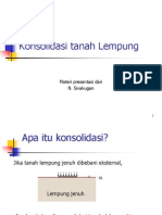 Konsolidasi Tanah Lempung: Materi Presentasi Dari N. Sivakugan