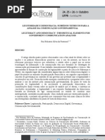 Legitimidade, Comunicação e Democracia