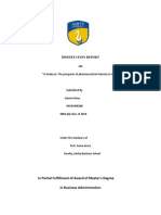 Dissertation Report: in Partial Fulfillment of Award of Master's Degree in Business Administration