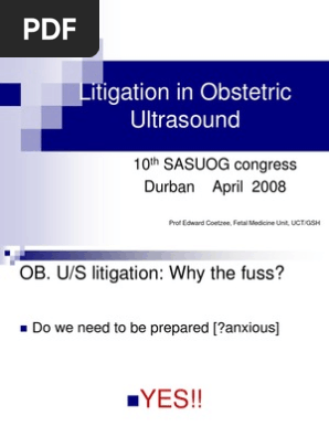 08 Litigation in Obstetric Ultrasound