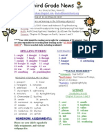 Spelling Words!: Reading: Writing: Math: Science