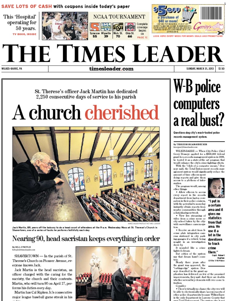 Times Leader 03-31-2013 | PDF | Pope Francis | Hamid Karzai