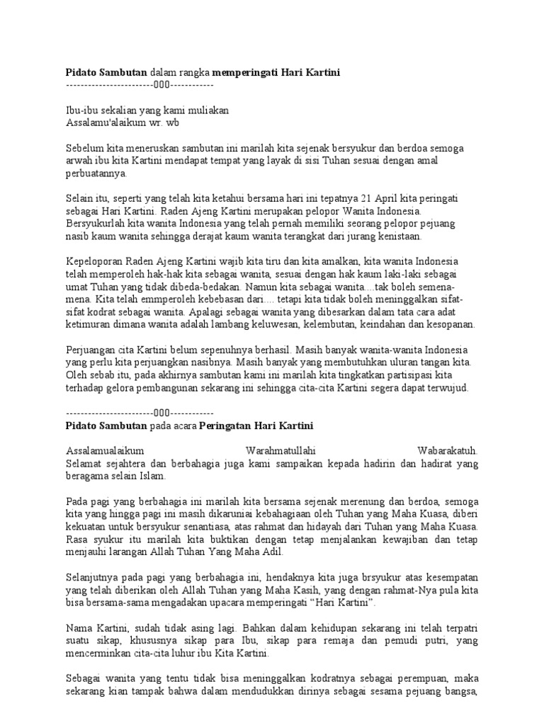 35+ Ide Pidato Ra Kartini Habis Gelap Terbitlah Terang