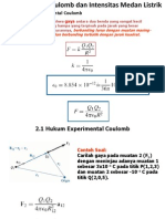 Hukum Coulomb Dan Intensitas Medan Listrik