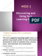 Discovering and Using Your Learning Style