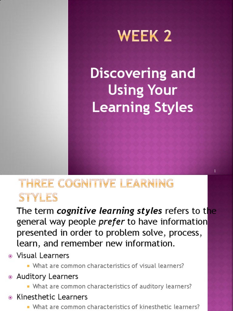 Understanding Learning Styles Guide | PDF | Educational Psychology ...