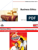Business Ethics: Prof. Arun Patil MET Institute of Management Mumbai