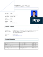 Curriculum Vitae: Personal Data