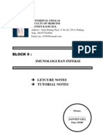 Block 9: Imunologi Dan Infeksi: Letcure Notes Tutorial Notes