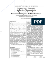 Normas Sobre Detecção, Avaliação e Tratamento Da Hipertensão Arterial Da Sociedade Portuguesa de Hipertensão