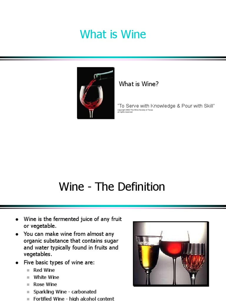 WINE IS AN EXAMPLE OF intelligence overview