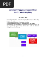 Segmentation Targeting Positioning (STP)