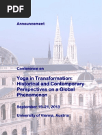 Announcement Yoga Conference