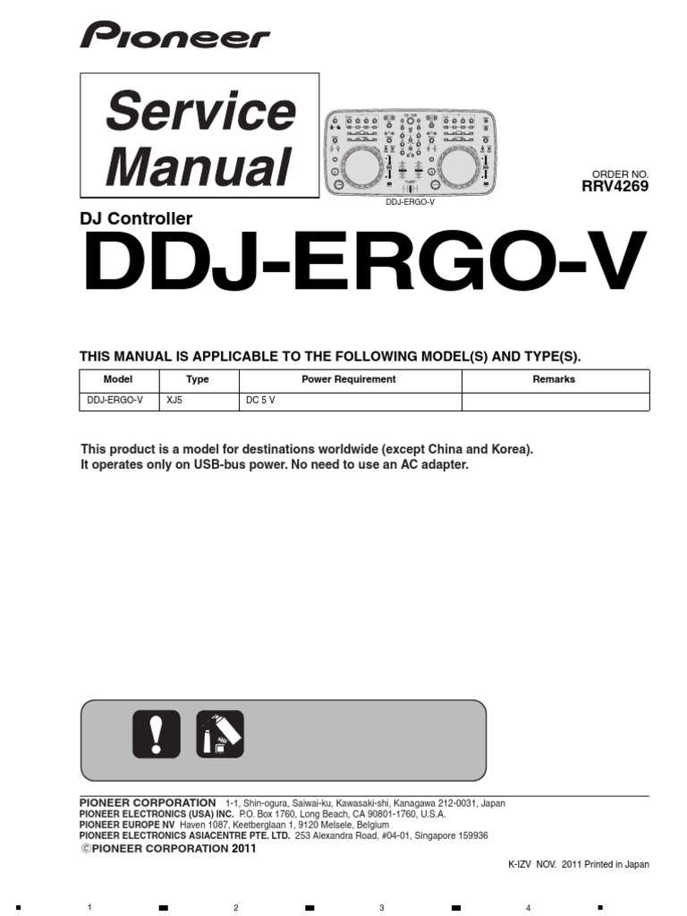 Pioneer DJ DDJ-ERGO-V Digital DJ Controller