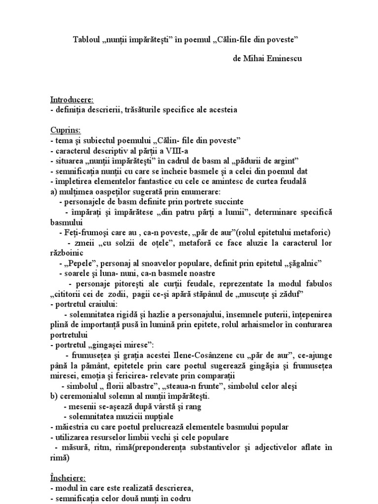 VII, Calin File Din Poveste, Nunta