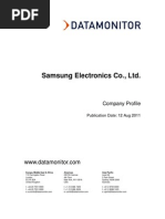 DataMonitor - Samsung Electronics Co - 2011