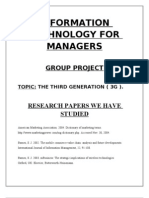 Information Technology For Managers: Group Project
