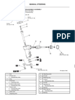 Manual Steering: 1. Disassemble in The Order Indicated in The Table. 2. Assemble in The Reverse Order of Disassembly