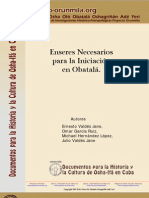 Enseres Necesarios Para La Coronacion de Obatala