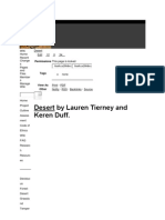 Desert by Lauren Tierney and Keren Duff.: Permissions This Page Is Locked
