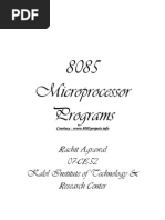 8085 Programs