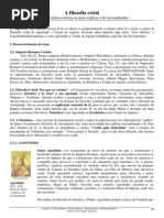 A Filosofia Crista Agostinho x Tomas de Aquino