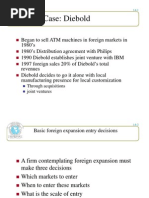 Case: Diebold: Through Acquisitions Joint Ventures J