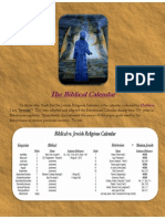 The Pagan Jewish Religious Calendar