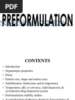 Pre Formulation