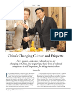 China's Changing Culture & Etiquette