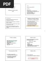 Informatik II D-Mavt Database Queries With SQL