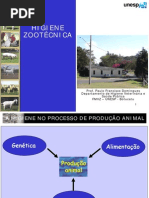 A higiene no processo de produção animal