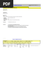 Communication Plan Template