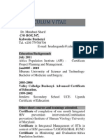 DR Mutabazi Sharif CV